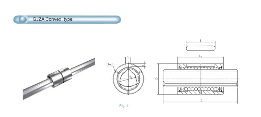 OEM High Precision Stainless Steel Rotary Ball Spline with Nut for Kit CNC Machine